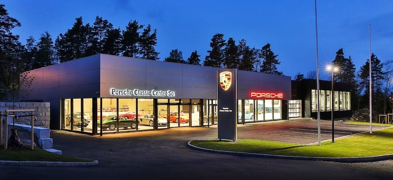 new Porsche Classic Center in Norway