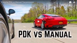 Porsche PDK vs manual transmission
