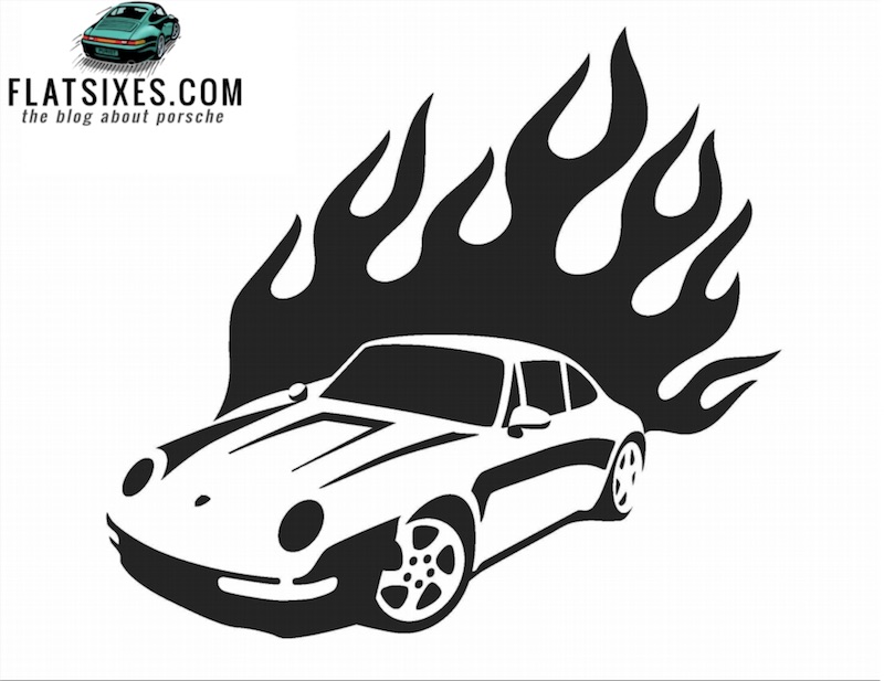 Porsche 993 Pumpkin Carving Template FLATSIXES