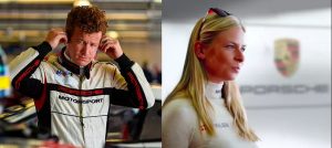 Patrick Long and Christina Nielson racing together in Pirelli World Challenge