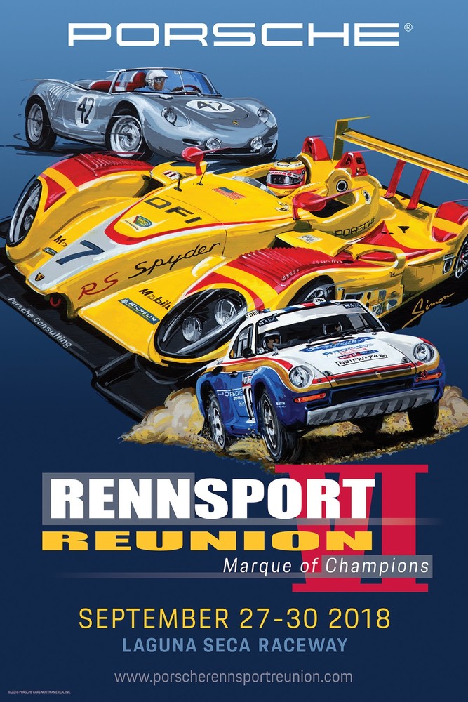 Porsche Debuts The Official Poster Of Rennsport Reunion VI FLATSIXES