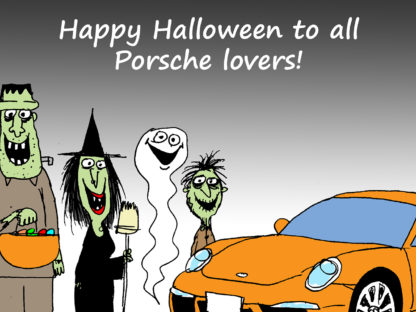"Happy Halloween to all Porsche lovers!"