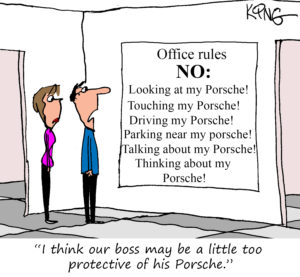 Porsche Cartoon: Office Rules