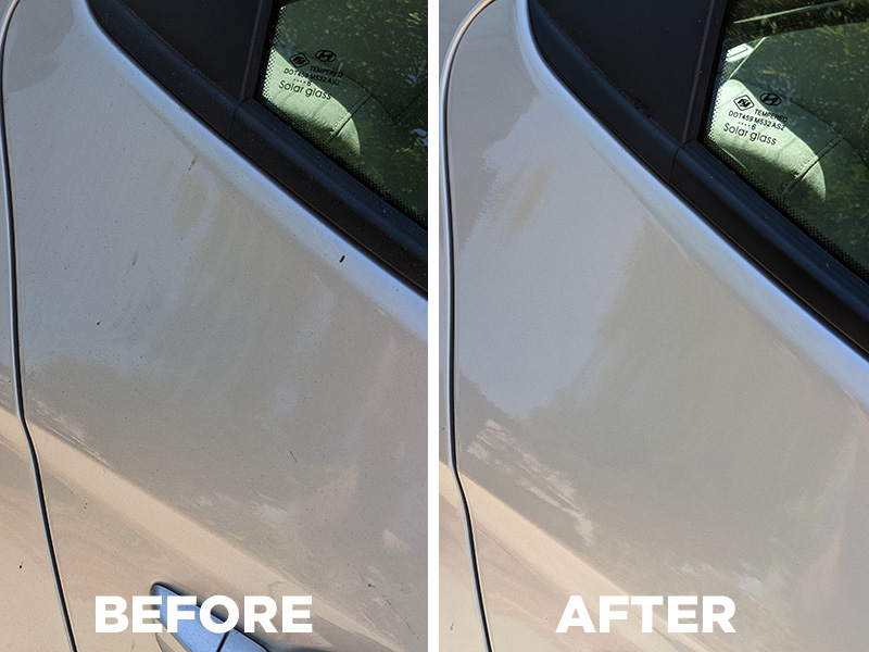 aero cosmetics wash wax all before/after