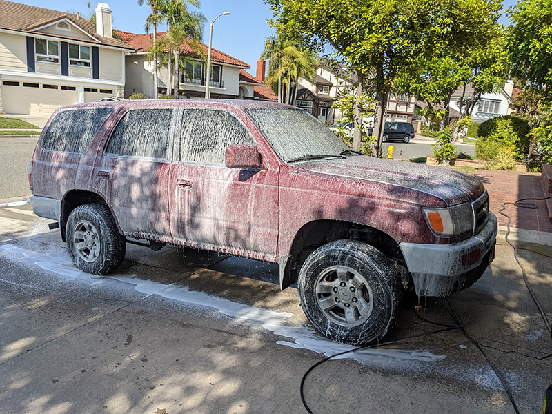 meguiar's ultimate car wash and wax foam cannon test