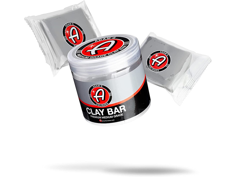 adam's medium grade clay bar jar kit